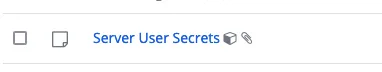 User secrets