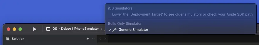 Troubleshoot generic simulator